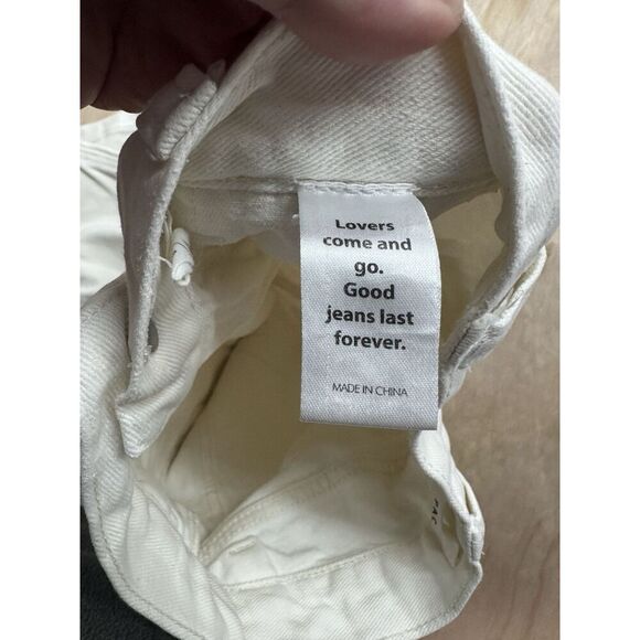 Pacsun High Rise Carpenter Pants Canvas Sz 23 Baggy Beige Straight Work Trendy - Picture 3 of 5